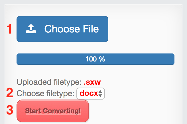 How to convert SXW files online to DOCX